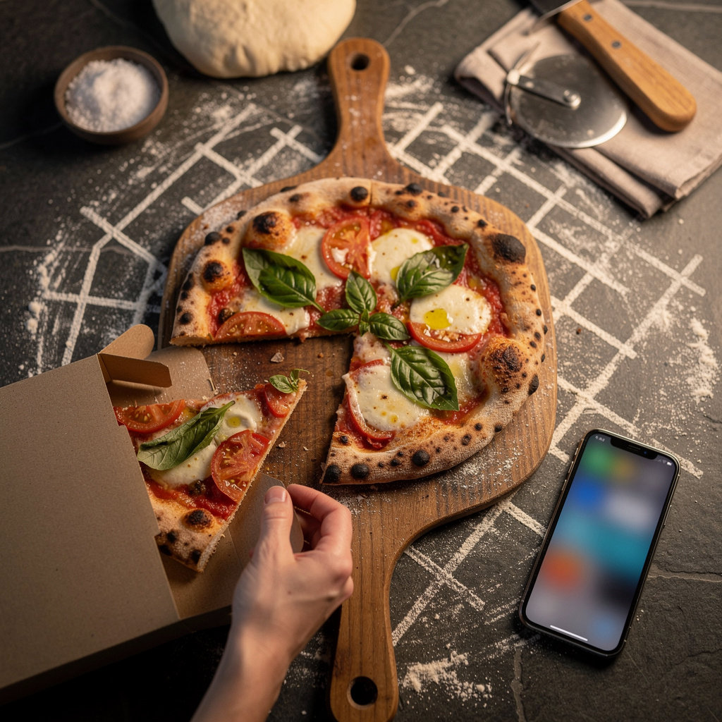 Mario's Pizza authentic wood-fired pizza in Chicago neighborhood setting